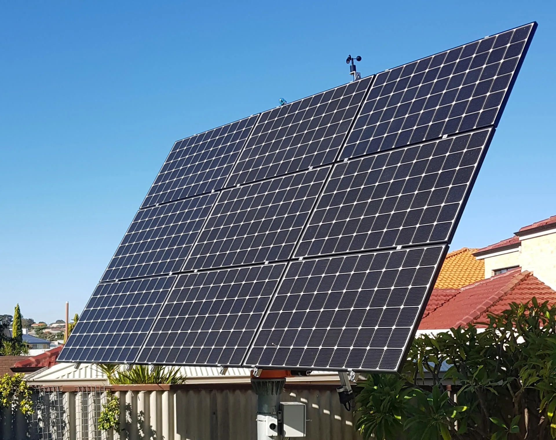 A photo of a solar panel.